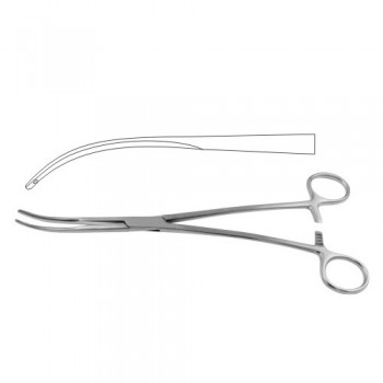 Semb Bronchus Clamp Slightly Curved Stainless Steel, 24.5 cm - 9 3/4"